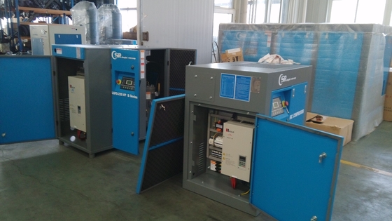 ضاغط حلزوني دوار محقون بالزيت مغناطيسي مزدوج المرحلة 160kw / 215hp