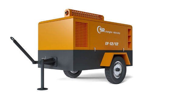 ضاغط لولبي بالديزل مع زيت صناعي / معدني للاستخدام الصناعي / التجاري