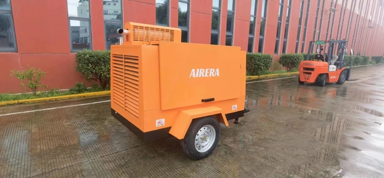 185cfm @ 100psi ديزل ضاغط المسمار المحمول