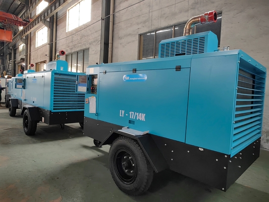 ضاغط المسمار للديزل من الدرجة الصناعية 650cfm 100psi مع موافقة CE / ISO9001