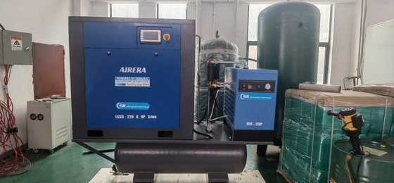 15kw 20hp، 16bar، VSD كل شيء في واحد ضاغط المسمار لصناعة قطع الليزر