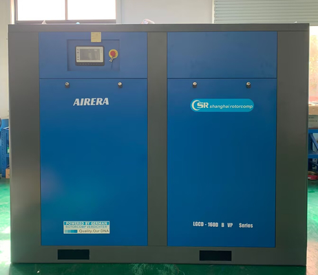 ضاغط الهواء المسمار 160KW / ضاغط الهواء المسمار الدوار مع 90L التحكم الذكي