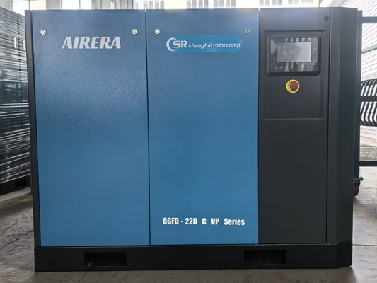 شنغهاي Rotorcomp OGFD-22D C VP ضاغط المسمار الخالي من الزيت مع وضع التبريد تبرد بالماء والتحرك المباشر