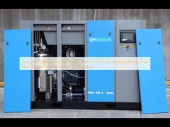 شانغهاي Rotorcomp OGFD-45D B ضاغط الهواء الخالي من الزيت محرك مباشر سرعة ثابتة سرعة متغيرة للصناعية